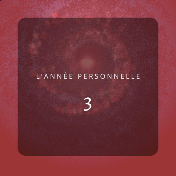 ANNÉE PERSONNELLE 3