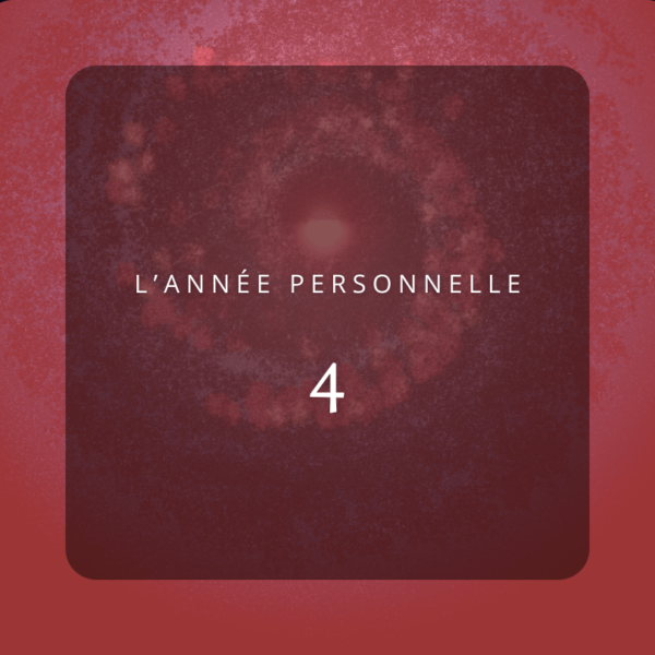 ANNÉE PERSONNELLE 4